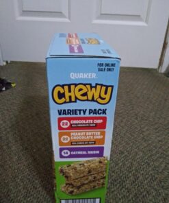 Quaker Chewy Granola Bars, 3 Flavor Variety Pack,58 Count (Pack of 1) 3-Flavor Variety pack 58 Count (Pack of 1) 33 71mjGDrMg7L