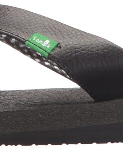 Sanuk Women's Yoga Mat Flip Flop,Black,5 M 15 71mjOchi3L