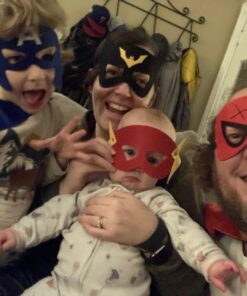 RioRand Kids Dress Up 5PCS Superhero Capes Set and Slap Bracelets for Boys Costumes Birthday Party Gifts 28 71mjfEkQU L