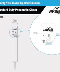Wright Products - Standard Duty Pneumatic Screen and Storm Door Closer, Black 18 71mjj2gkAaL