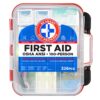 Be Smart Get Prepared First Aid Kit Hard Red Case 326 Pieces Exceeds OSHA and ANSI Guidelines 100 People - Office, Home, Car, School, Emergency, Survival, Camping, Hunting and Sports (20HBC01015REV3) 326 Piece Set 43 71mk8s9FGZL