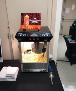 Olde Midway Bar Style Popcorn Machine Maker Popper with 8-Ounce Kettle - Black 8 oz. Kettle 50 71mkDo Y1DL