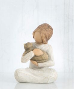 Alternative view of Willow Tree Kindness (Girl), Above All, Kindness, Expresses Relationship with A Much-Loved Pet, A Gift to Celebrate an Adoption, for Animal Lovers and Cat Owners, Sculpted Hand-Painted Figure Natural