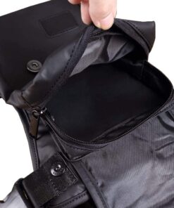 Hebetag Oxford Hiking Waist Pack Motorcycle Drop Leg Bag for Men Women Bike Riding Cycling Tactical Thigh Fanny Pouch Outdoor Travel Fishing Camping Casual Daypack Black #01Black 29 71mkVjC8WGL