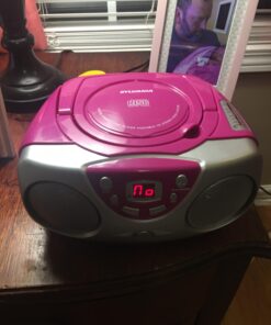 PROSCAN SRCD243 Portable CD Player with AM/FM Radio, Boombox (Pink) Pink 21 71mklTw7MkL