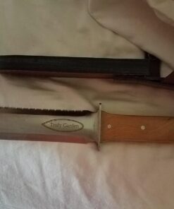 Hori Hori Garden Knife with Diamond Sharpening Rod, Thickest Leather Sheath and Extra Sharp Blade - in Gift Box. Leather Sheath with Rod 44 71mkwp9l7CL