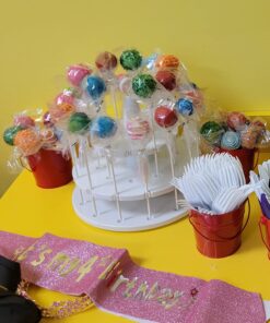 Bakelicious Cake Pop Stand, 24-Piece, White 29 71ml1Em4ZIL