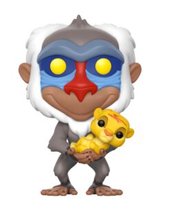 Funko POP Pop Disney Lion King-Rafiki with Simba Toy, Multicolor, 3.75 inches Standard Version 17 71ml2cBGzTL