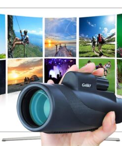 Gosky 12X50 High Power Prism Monocular Smartphone Holder and Handheld Tripod Kit- Waterproof/Fog-Proof/Shockproof Grip Scope -for Hiking,Hunting,Climbing,Birdwatching Watching Wildlife and Scenery 12x50 Monocular +Phone Holder+Handheld Tripod 21 71mlvj8E15L