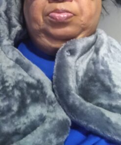 Snailax Heating Pad for Back Pain Relief, Electric Large Heating Pad for Neck and Shoulders,Cramps, Neck Warmer Weighted Wearable Back Heated Wrap, 6 Heat Settings & Auto Shut Off, Washable,Gifts 24" x 33"Gray 65 71mmQC0rHEL