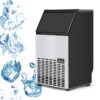 USzon Built-in Stainless Steel Commercial Ice Maker Portable Ice Machine Restaurant (Silver) 15 71mn4IPNL