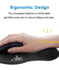 Mouse Pad, JETech Mouse Mat with Gel Wrist Pad - 0882 23 71mnKNT aHL
