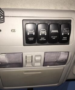 STV Motorsports® Rocker Switch Panel Housing Kit - Plastic switch holder (4PCS) 4 9 71mnU gzLML