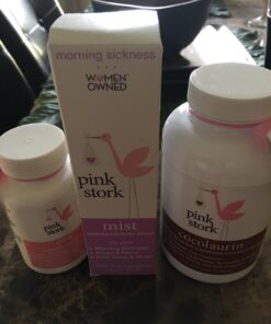 Pink Stork Morning Sickness Bundle with Organic Ginger Peach Tea and Sweets, Supports Morning Sickness for Pregnant Women, Digestion, and Motion Sickness, 1st Trimester Pregnancy Must Haves, Set of 3 19 71mnWiH2oL