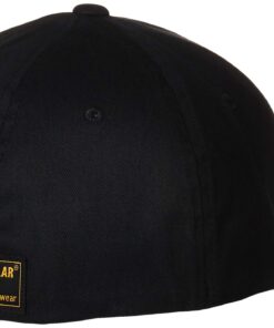Alternative view of Caterpillar Men's Trademark Stretch-Fit Cap Large-X-Large Black