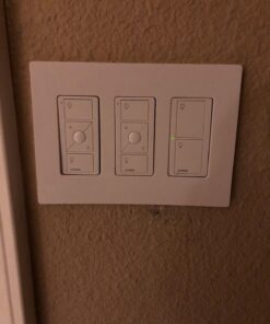 Lutron Caseta Smart Lighting Switch for All Bulb Types or Fans | Neutral Wire Required | PD-6ANS-WH | White 1 Pack Smart Switch 45 71mo5W3yDmL