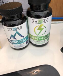 Zhou Natural Caffeine Pills 100mg with L-Theanine 200mg, Nootropic Supplement, Clean Energy, Endurance and MentalFocus, Non-GMO, Vegan, Gluten-Free, 60 Capsules 30 71mo7bYf6oL