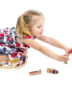 Little Professionals Wooden Character Set - Cute Wood Block People Toys for Kids & Toddlers - Open Ended STEM Pretend Play & Educational Games for Children, Boys & Girls (15-Pieces) 12 71mo9Ven9kL