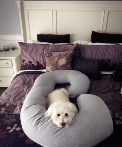 Leachco Snoogle Original Maternity/Pregnancy Total Body Pillow, Ivory 60 Inch 36 71moPsVSoxL