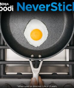 Ninja C39600 Foodi NeverStick Premium Hard-Anodized 13-Piece Cookware Set, Guaranteed to Never Stick, Nonstick, Durable, Oven Safe to 500°F, Grey 53 71moQmPXxuL