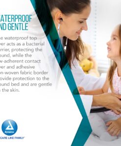 Dynarex 3036 DynaGuard Waterproof Dressing, Sterile, Four-Layer Composite Dressing, 6" x 6", Pack of 10 10 Count/6 X 6 Inch 1 13 71mochU3a9L