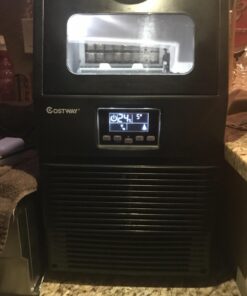 COSTWAY Commercial Ice Machine, 88LBS/24H Automatic Portable Freestanding Ice Cube Maker with Scoop, Auto-Clean Ice Machine for Supermarkets Cafes Bakeries Bars Restaurants Black 19 71mpCO8NFlL