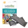 Moso Natural Shoe Odor Absorbers. A Scent Free Odor Eliminator for Shoes, Gym Bags and Sports Gear. Premium Moso Bamboo Charcoal Air Purifying Bag and Deodorizer. (One Pack of Two 75g Bags) 1 2 71mpH2l3e9L