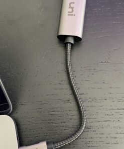 USB C to Ethernet Adapter, uni RJ45 to USB C Thunderbolt 3/Type-C Gigabit Ethernet LAN Network Adapter, Compatible for MacBook Pro 2020/2019/2018/2017, MacBook Air, Dell XPS and More - Gray Grey-USB C 33 71mpZIUmVAL