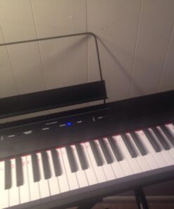 Alesis Recital – 88 Key Digital Piano Keyboard with Semi Weighted Keys, 2x20W Speakers, 5 Voices, Split, Layer and Lesson Mode, FX and Piano Lessons Piano Only 48 71mqIYQ4ZvL