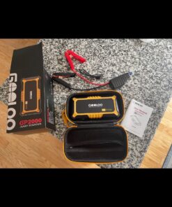 GOOLOO New GP2000 Jump Starter 2000A Car Starter Battery Pack (Up to 8.0L Gas, 6.0L Diesel Engine),12V Car Battery Charger Jumper Starter, Supersafe Portable Lithium Jump Box with USB Quick Charge yellow 38 71mr3anChsL