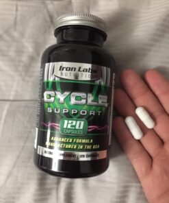 Iron Labs Nutrition: Cycle Support Plus NAC (N-Acetyl-L-Cysteine) - On Cycle Support Supplements for Men - with N Acetyl L Cysteine, Milk Thistle, Hawthorne Berry and More (120 Capsules) 120 Count (Pack of 1) 18 71mrC09D51L