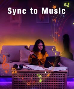 DAYBETTER Led Strip Lights 130ft Color Changing Lights Strip for Bedroom, Desk, Home Decoration, with Remote and 24V Power Supply 22 71mrERW72mL