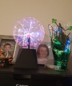 Katzco 7" Plasma Ball - Nebula Sphere, Thunder Lightning - Plug-in Electricity Ball - Touch and Sound Sensitive Plasma Globe for Parties, Decorations, Prop - STEM Science Toy for Kids - Cool Lamps 7 inch Interactive 31 71mra8vJkL