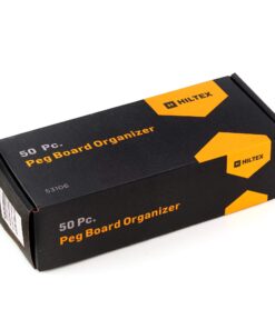 Hiltex 53106 Pegboard Hook Assortment Set, 50 Piece Heavy Duty, Pegboard Hooks for Tools, Garage & Workshops Hooks and Holders, Accessories for Craft Room, Wall Storage Shelving Peg Hooks 50 Piece: Hooks 30 71mrylkqw L 1