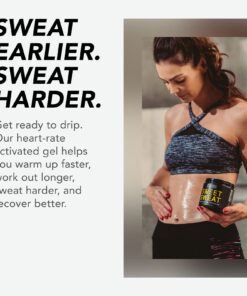 Sweet Sweat Workout Enhancer Roll-On Gel Stick - Sweat Harder and Faster, Helps Promote Water Weight Loss, Use with Sweet Sweat Waist Trimmer Coconut 25 71ms6uByRL 1