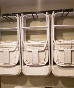 Rubbermaid FastTrack Wall Mounted Storage and Organization System Rail for Home and Garage, Horizontal 48", Holds up to 1,750 pounds, Black, Perfect for Yard Tools/Sports Equipment/Ladders 48" Rail 55 71msubs3UwL