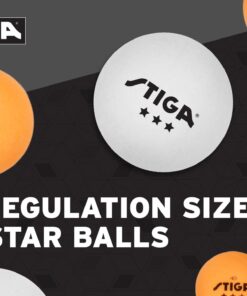 STIGA Performance 2 and 4-Player Ping Pong Paddle Set - Includes Performance Level Table Tennis Rackets and 3-Star ITTF Approved Balls 4 Player Set 15 71mtBttel8L