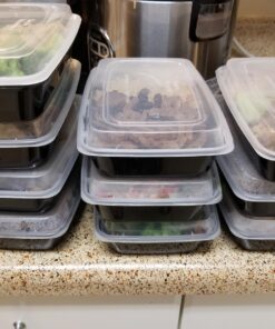 16 Pack - SimpleHouseware 1 Compartment Food Grade Meal Prep Storage Container Boxes, 28 Ounces 16 Pack 33 71mtHps8SiL