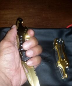 MTECH USA MT-A705 Series – Spring Assisted Folding Knife, Pocket Clip, Tactical, EDC, Self Defense Black/Gold 4.5-inch closed 35 71mtJ6UPm5L