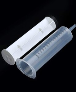 3 Pcs 150ml Large Syringes, Sterile and Individual Sealed, Easy to Use and Clean, Plastic Garden Syringe for Liquid, lip Gloss, Paint, Epoxy Resin, Oil, Watering Plants, Refilling 150 ml syringes only 19 71mtNIJB39L