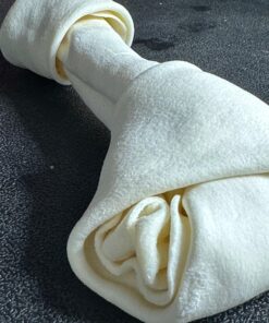 Grand Valley Pet Products 8-9" Natural Flavor Dog Rawhide Chewsomes Knotted Bones (5 Pack) - Rawhide Bones for Large Dogs - 100% USA-Sourced Rawhide - Single Ingredient - Dental Dog Chew Rawhides Natural - 5 Pieces 38 71mu3zbV6ML