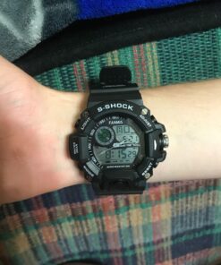 FANMIS Mens Analog Digital Dual Display Sports Watches Military Multifunctional 50M Waterproof LED Watch with Alarm Stopwatch Backlight 12H/24H Outdoor Running Swimming Black 38 71mu6Kqkc2L