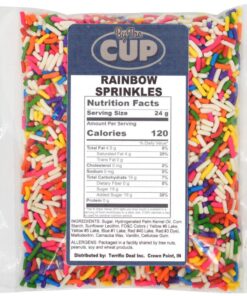 Alternative view of Frostline Lactose Free Soft Serve Mix Variety, Chocolate and Vanilla, 6 lb Bags with By The Cup Rainbow Sprinkles