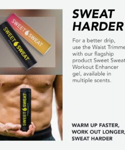 Sweet Sweat Waist Trimmer for Women and Men - Sweat Band Waist Trainer for High-Intensity Training & Workouts, 5 Sizes Large Black/Yellow 26 71mudENT4IL 1