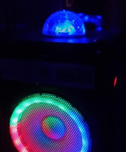 Ankuka Karaoke Machine, Portable Bluetooth Speaker with Disco Lights,Subwoofer PA System with 2 Wireless Microphones for Christmas,Birthday Party 46 71mupIqSxUL