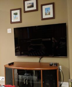 Mount-It Low-Profile Tilting TV Wall Mount Bracket for 32-60 inch LCD, LED, OLED, 4K or Plasma Flat Screen TVs - 175 lbs Capacity, 1.5 Inch Profile, Max VESA 600x400 (MI-318B), Black, 60 Medium 30 71mvenPgt1L