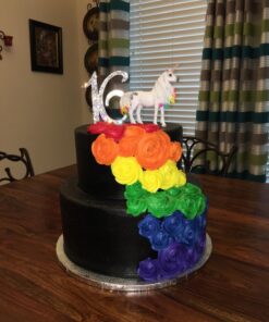 Ella Celebration 16 Cake Topper 16th Birthday Sweet 16 Party Supplies Decoration Ideas Silver Rhinestone Number (Silver) 27 71mw3bF6IpL