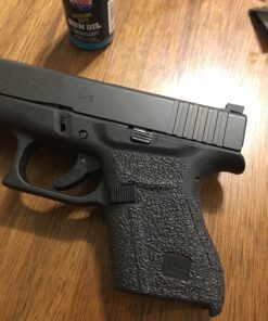 TALON GRIPS Adhesive Pistol Grip – Compatible with Glock 43 – Made in The USA Rubber-Black 50 71mwVbfAxSL