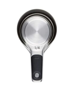 OXO Good Grips 4 Piece Stainless Steel Measuring Cups with Magnetic Snaps 24 71mwt52Pc5L