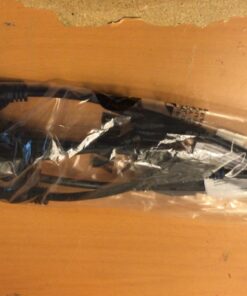 2 Way Splitter Extension Cord, 3 Prong Double Outlet Power Cord, 16 AWG, 1 Foot Black, 3 Pack by ClearMax 33 71mxL0V0VML